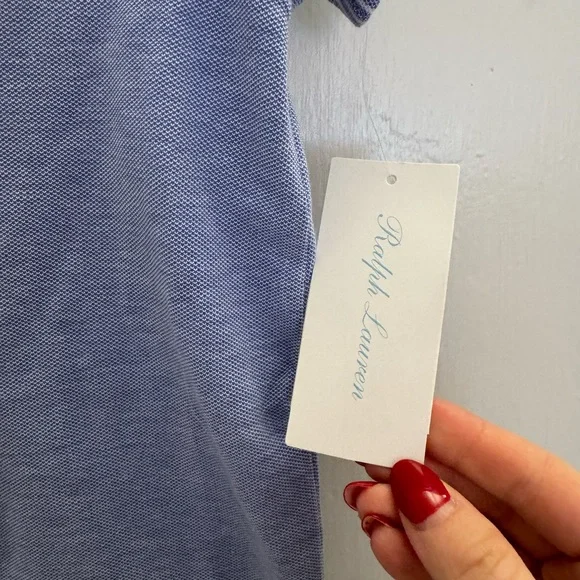 NWT Polo by Ralph Lauren Blue baby romper. 6 months. - Picture 2 of 4